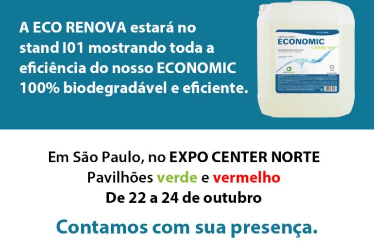 Ecorenova participa da Feira Nacional de Saneamento e Meio Ambiente – Fenasan 