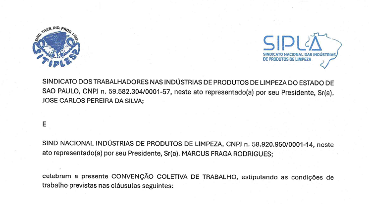 SIPLA: Conveção coletiva de trabalho 2025-2027 São Paulo